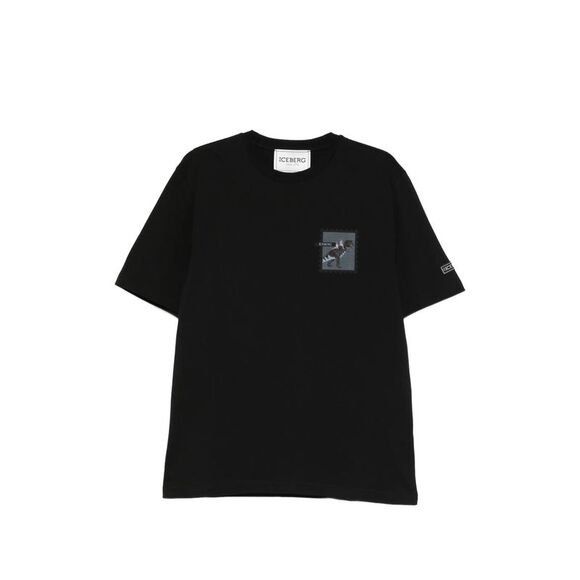 Iceberg Black T-Shirts & Vests - T-Shirts Men